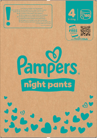 Baby Pants Night Gr. 4 (9-15 kg) Monatsbox, 180 St