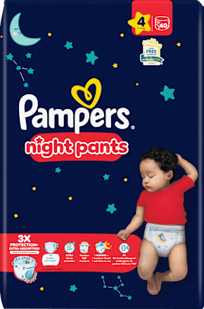 Baby Pants night Gr.4 (9-15 kg), 40 St Pampers