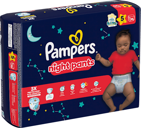 Babybroekjes nachtmaat 5 (11-17 kg), 35 stuks