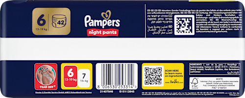 Baby Pants night Gr. 6 (13-19 kg) Big Pack, 42 St