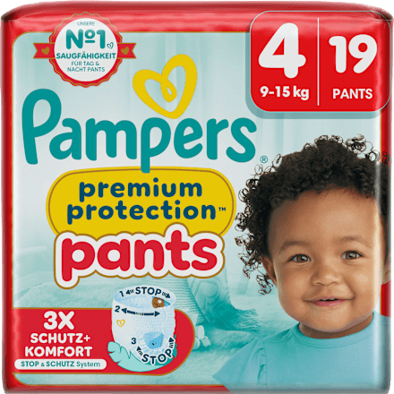 Babybroekjes Premium Bescherming Maat 4 Maxi (9-15 kg), 19 stuks