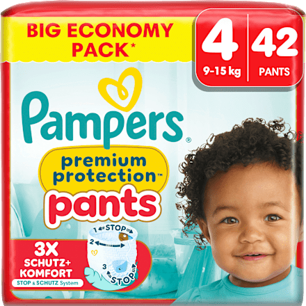 Babybroekjes Premium Bescherming Maat 4 Maxi (9-15kg), Grote Verpakking, 42 stuks