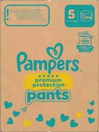 Baby Pants Premium Protection Maat 5 Junior (11-17 kg), Maandbox, 144 stuks