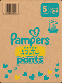 Baby Pants Premium Protection Maat 5 Junior (11-17 kg), Maandbox, 144 stuks