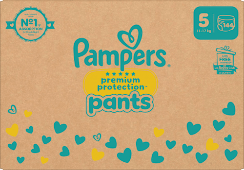 Baby Pants Premium Protection Maat 5 Junior (11-17 kg), Maandbox, 144 stuks