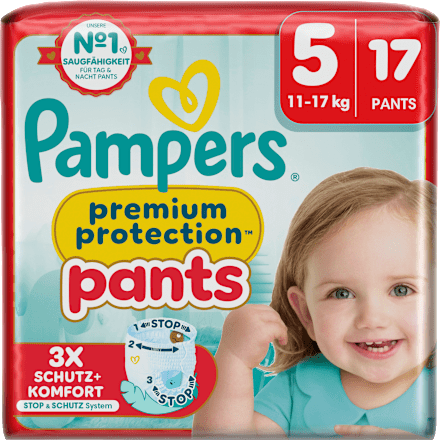 Baby Pants Premium Protection Gr.5 Junior (11-17 kg), 17 St Pampers