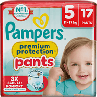 Baby Pants Premium Protection Gr.5 Junior (11-17 kg), 17 St Pampers