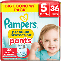 Babybroekjes Premium Protection Maat 5 Junior (11-17kg), Grote verpakking, 36 stuks