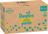 Baby Pants Premium Protection Maat 6 Extra Large (13-19 kg), maandelijkse doos, 132 stuks