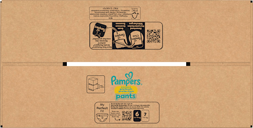 Baby Pants Premium Protection Maat 6 Extra Large (13-19 kg), maandelijkse doos, 132 stuks