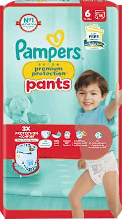 Babybroekjes Premium Bescherming Maat 6 XL (13-19 kg), 15 stuks