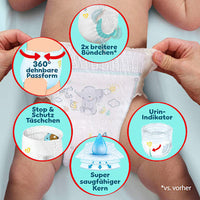 Babybroekjes Premium Bescherming Maat 6 XL (13-19 kg), 15 stuks