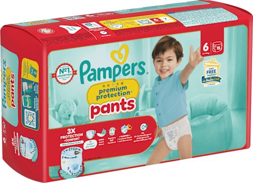 Babybroekjes Premium Bescherming Maat 6 XL (13-19 kg), 15 stuks