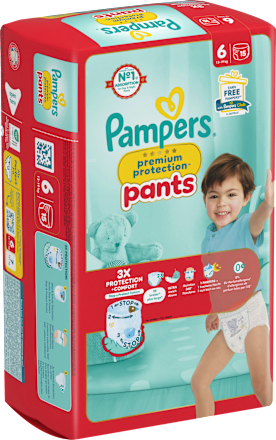 Babybroekjes Premium Bescherming Maat 6 XL (13-19 kg), 15 stuks