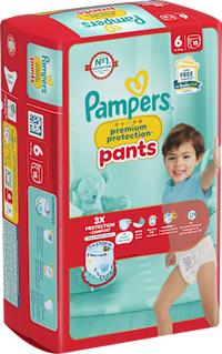Babybroekjes Premium Bescherming Maat 6 XL (13-19 kg), 15 stuks