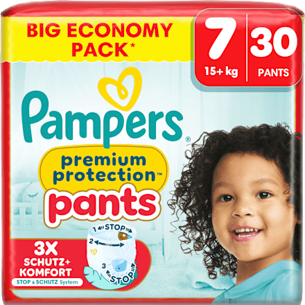 Babybroekjes Premium Bescherming Maat 7 XL (15+ kg), Grote Verpakking, 30 stuks