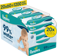 Pampers Feuchttücher 99 % Wasser (20x60 St), 1.200 St