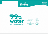Pampers Feuchttücher 99 % Wasser (20x60 St), 1.200 St