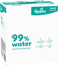 Feuchttücher 99 % water (18x60 St), 1.080 St