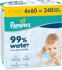 Feuchttücher 99 % water (4x60 St), 240 St