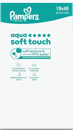 Feuchttücher aqua soft touch (18x48 St), 864 St