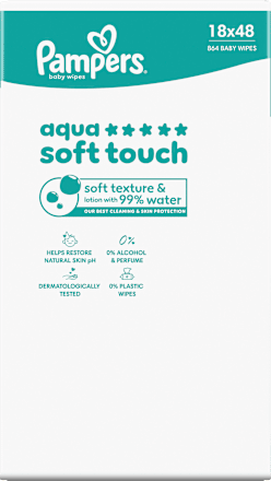 Feuchttücher aqua soft touch (18x48 St), 864 St