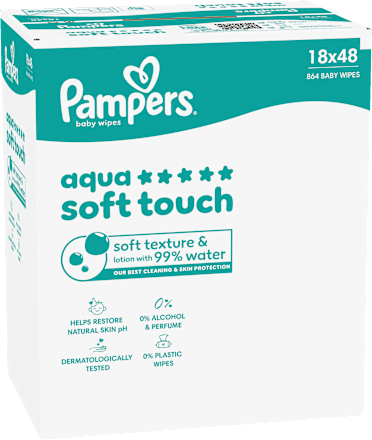 Feuchttücher aqua soft touch (18x48 St), 864 St