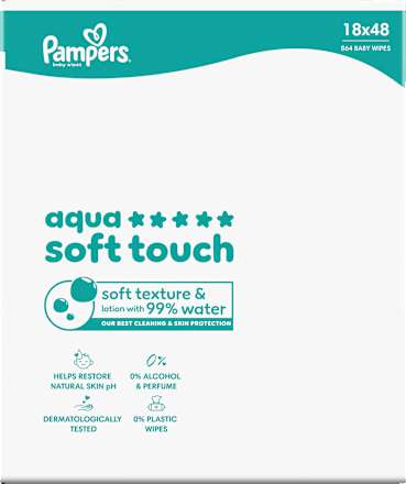 Feuchttücher aqua soft touch (18x48 St), 864 St