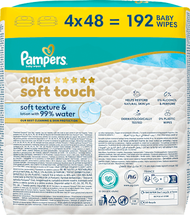 Feuchttücher aqua soft touch (4x48 St), 192 St