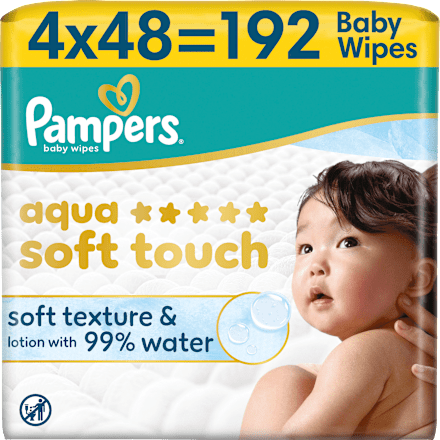 Feuchttücher aqua soft touch (4x48 St), 192 St