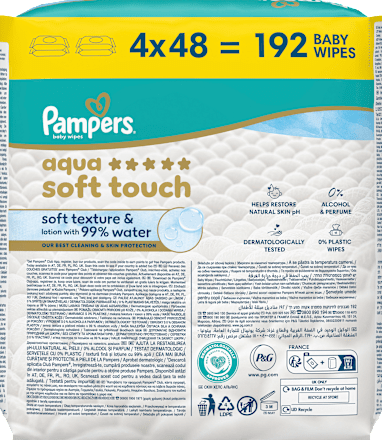 Feuchttücher aqua soft touch (4x48 St), 192 St