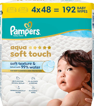 Feuchttücher aqua soft touch (4x48 St), 192 St