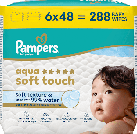 Feuchttücher aqua soft touch (6x48 St), 288 St