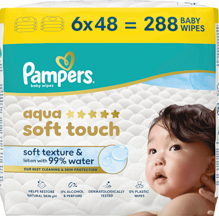 Feuchttücher aqua soft touch (6x48 St), 288 St