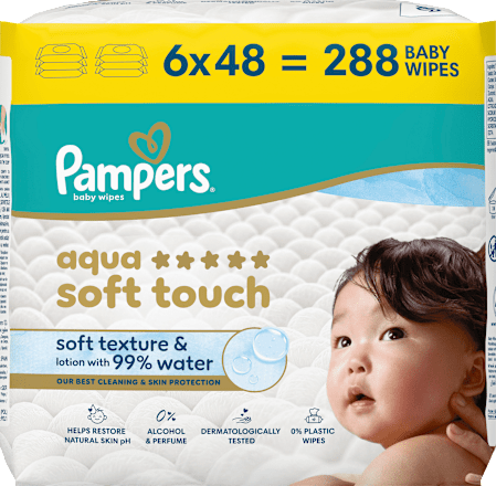 Feuchttücher aqua soft touch (6x48 St), 288 St