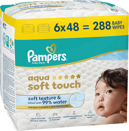 Feuchttücher aqua soft touch (6x48 St), 288 St