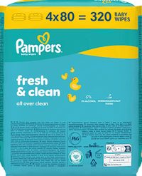 Feuchttücher Fresh & Clean (4x80 St), 320 St