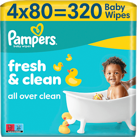Feuchttücher Fresh & Clean (4x80 St), 320 St