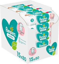 Feuchttücher sensitive (15x80 St), Vorteilspack, 1.200 St - Duitse Drogist Haus