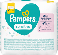 Feuchttücher Sensitive (6 x 52 Stück), 312 St - Duitse Drogist Haus