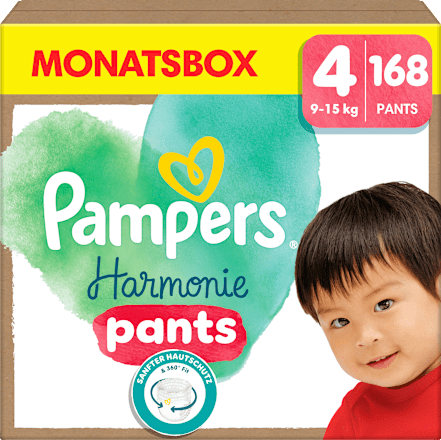 Babybroekje Harmonie maat 4 Maxi (9-15 kg), maandbox, 168 stuks