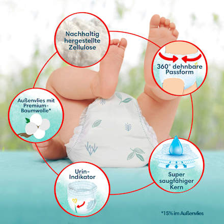 Babybroekje Harmonie maat 4 Maxi (9-15 kg), maandbox, 168 stuks