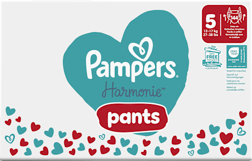 Babybroekje Harmonie maat 5 Junior (12-17 kg), maandelijkse doos, 144 stuks