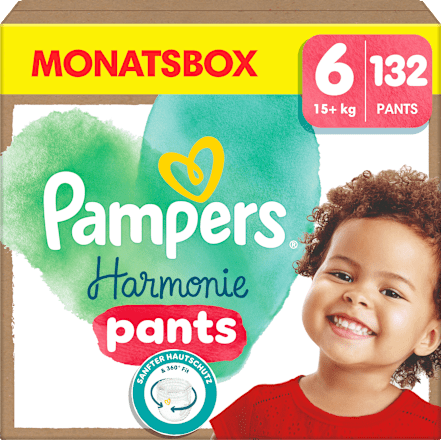 Babybroekje Harmonie maat 6 Junior (15+ kg), maandelijkse doos, 132 stuks