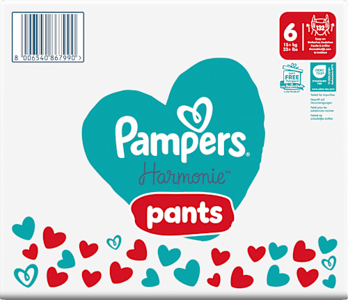Babybroekje Harmonie maat 6 Junior (15+ kg), maandelijkse doos, 132 stuks