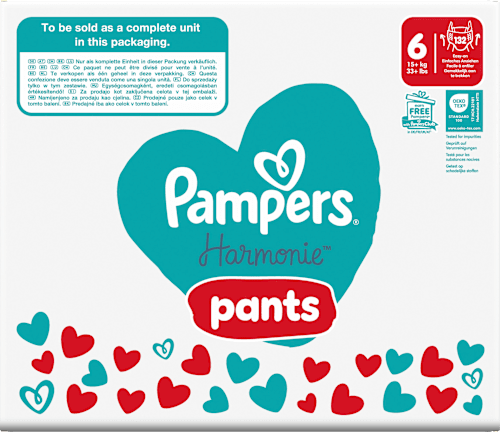 Babybroekje Harmonie maat 6 Junior (15+ kg), maandelijkse doos, 132 stuks