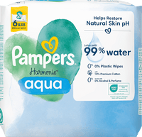 Feuchttücher Harmonie Aqua (6x48 St), 288 St Pampers Harmonie
