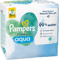 Feuchttücher Harmonie Aqua (6x48 St), 288 St Pampers Harmonie