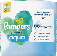 Feuchttücher Harmonie Aqua (6x48 St), 288 St Pampers Harmonie