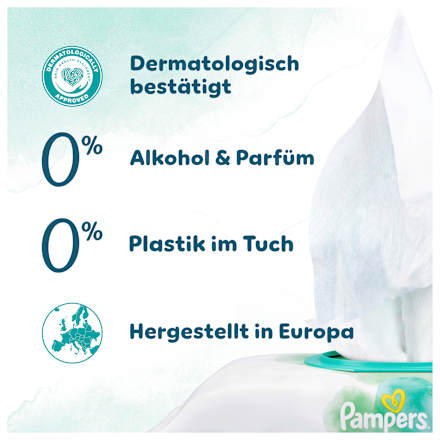 Feuchttücher Harmonie Aqua, Reisegröße, 10 St Pampers Harmonie